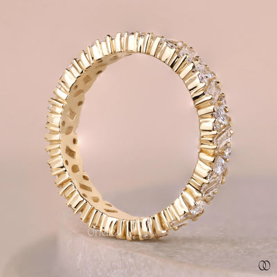 handmade band multi shape eternity ring
