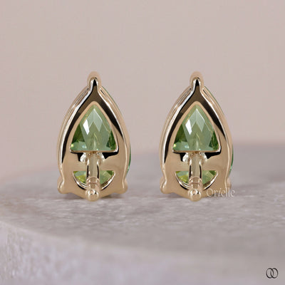 Push back earrings with a secure fastening and delicate diamond details
