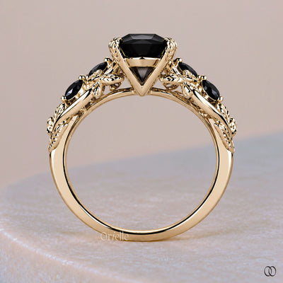 yellow gold Dutch marquise ring
