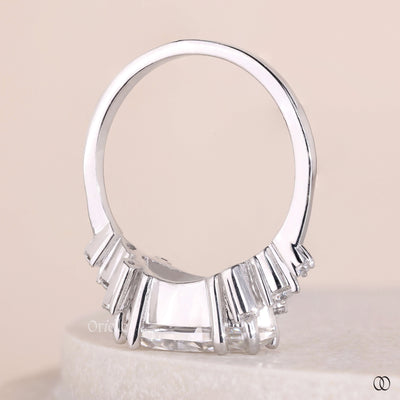 White Gold East West Marquise Engagement Ring For Her