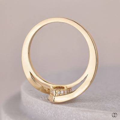 yellow gold ring pear cut solitaire ring
