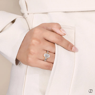 unique design ring yellow gold engagement ring

