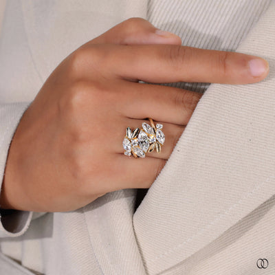 unique setting ring marquise diamond
