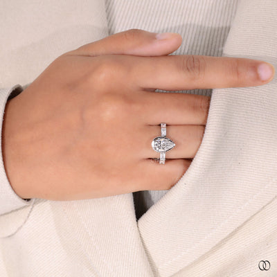 unique setting ring 5 stone diamond
