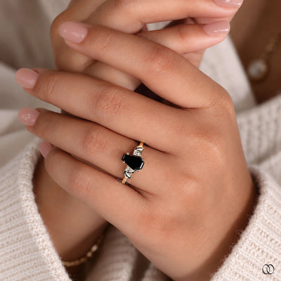 unique setting gothic ring
