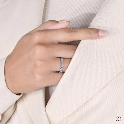 lab grown diamond ring eternity band style
