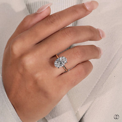 unique setting ring oval diamond engagement

