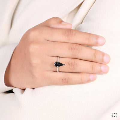 solitaire ring with diamonds gray diamond ring
