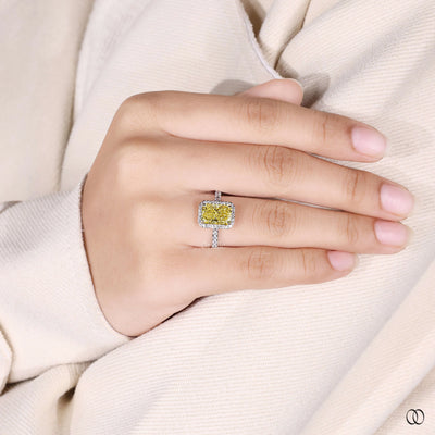 halo style ring pave setting diamond ring
