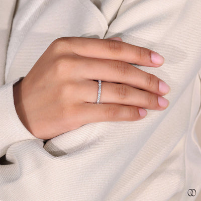 white gold half eternity diamond wedding band
