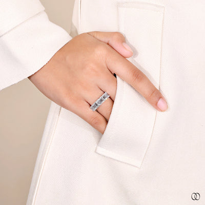 lab grown diamond band half eternity style
