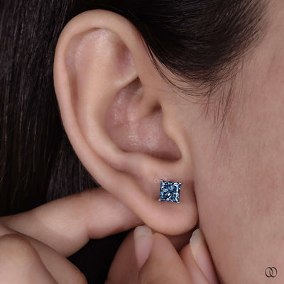 Lab grown diamond earrings with brilliant stones and elegant settings
