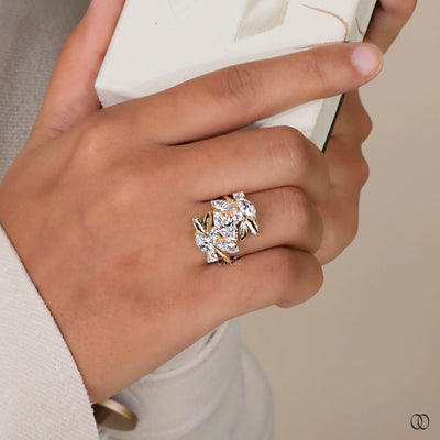 unique design ring bypass engagement style
