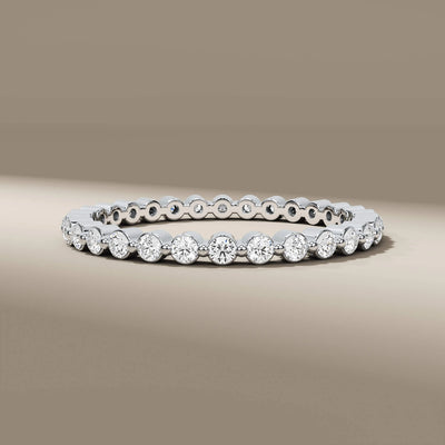 unique design micro pave lab grown diamond band
