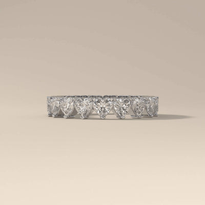Unique design full eternity band crafted in yellow gold
