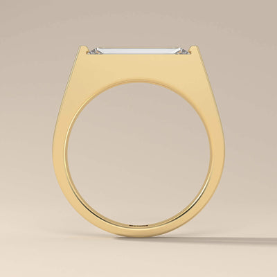 Handmade solitaire engagement ring with timeless elegance
