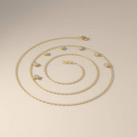 Round Cut 7 Stone Moissanite Pendant