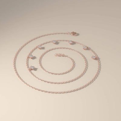 Unique design moissanite pendant with round stones
