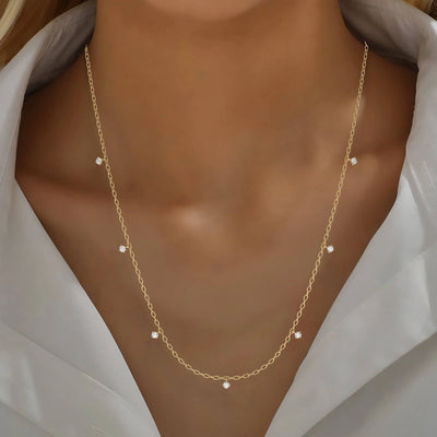 Handmade 7 stone moissanite pendant unique design
