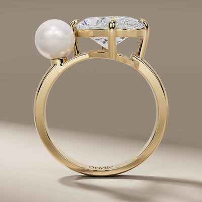 yellow gold toi et moi engagement ring with unique design
