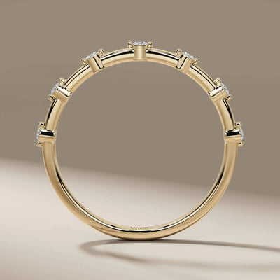 lab grown diamond minimalist wedding band
